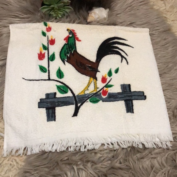 Vintage Kitchen Towel-Farm House Chic-Retro Vibes-NWT-Double Sided Image - Picture 4 of 8